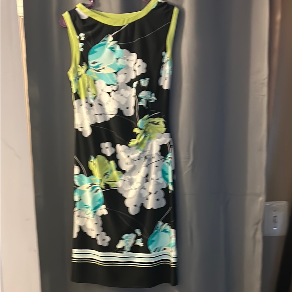 Apt. 9 Black and White Asymmetrical Sheath Dress